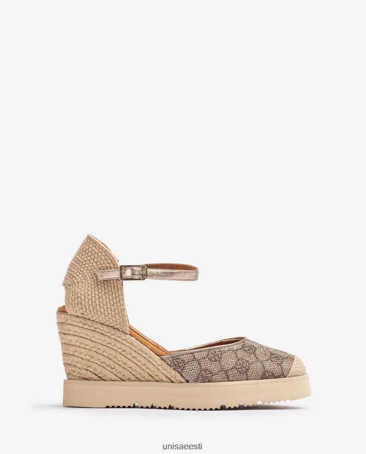 Unisa 88PPB4741 espadrill koos trimmiga naised pronksist