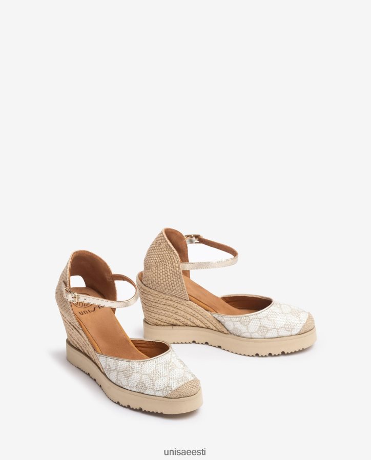 Unisa 88PPB4742 espadrill koos trimmiga naised valge