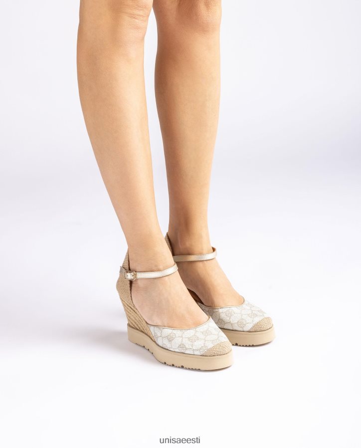 Unisa 88PPB4742 espadrill koos trimmiga naised valge