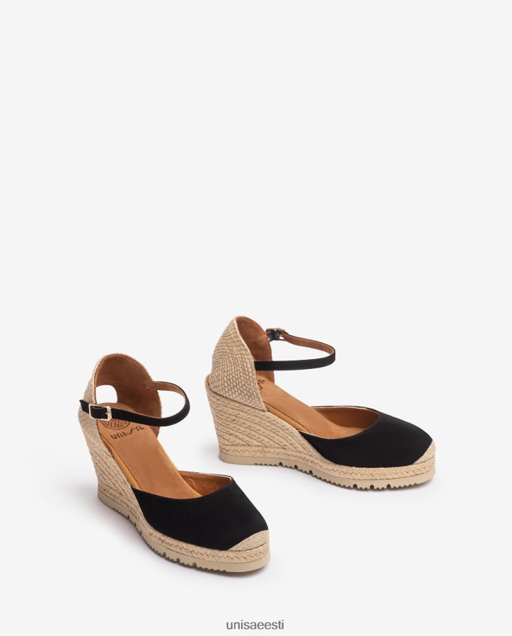 Unisa 88PPB4743 seemisnahast espadrill naised must