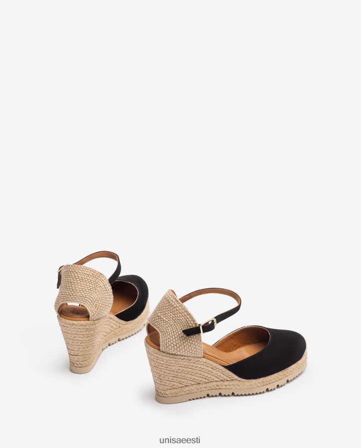 Unisa 88PPB4743 seemisnahast espadrill naised must