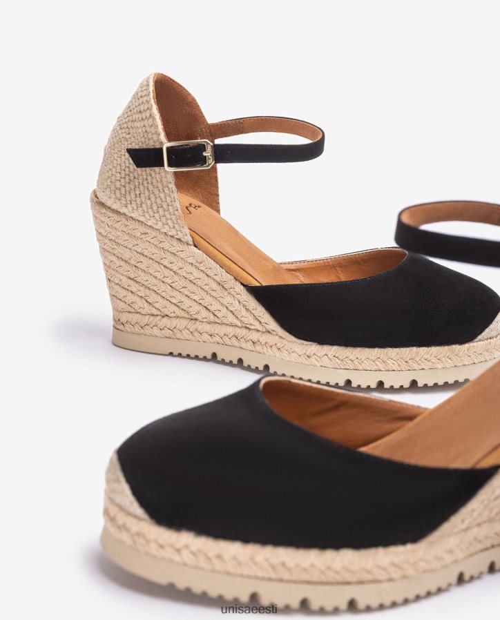 Unisa 88PPB4743 seemisnahast espadrill naised must