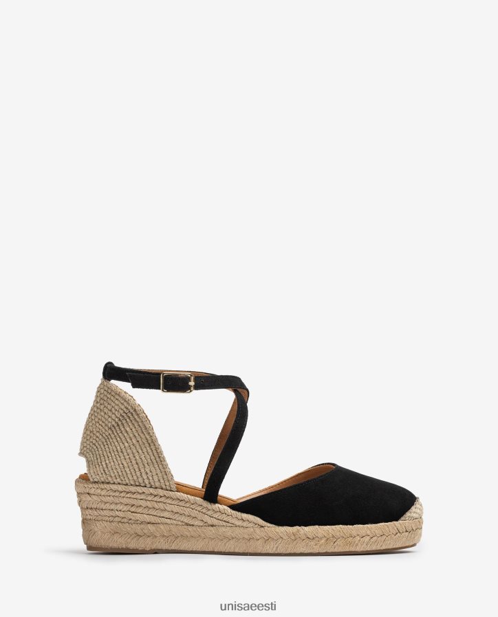 Unisa 88PPB4746 seemisnahast espadrill naised must
