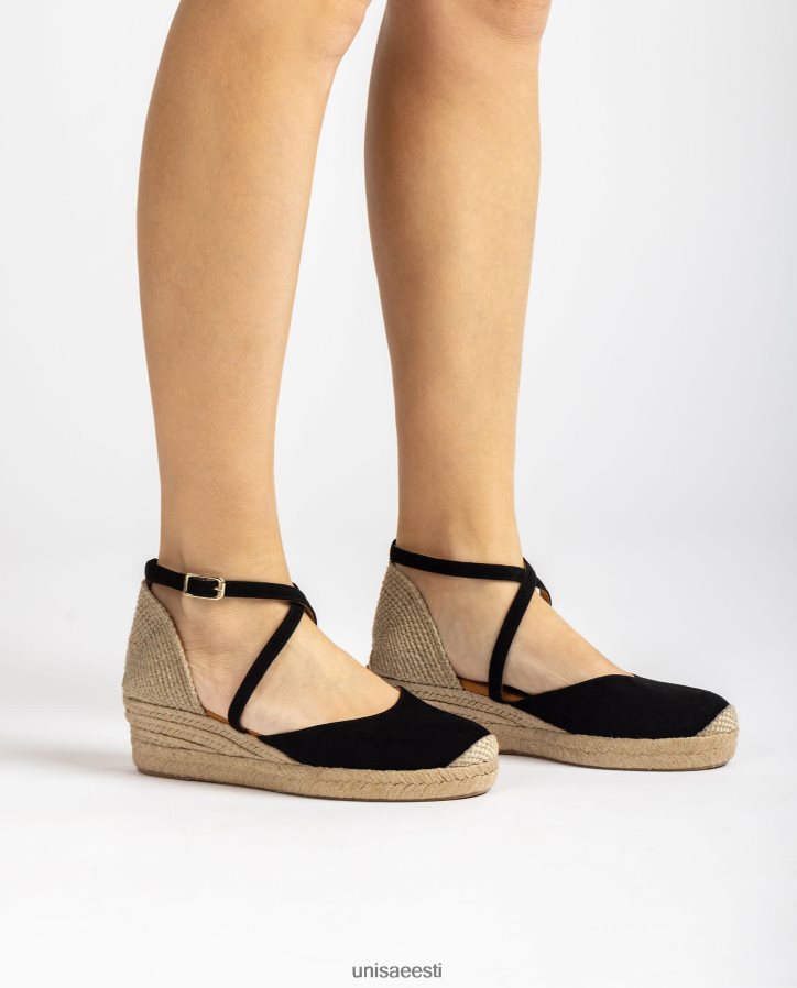 Unisa 88PPB4746 seemisnahast espadrill naised must