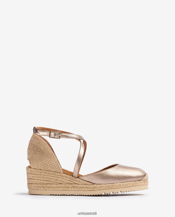 Unisa 88PPB4748 metallilise efektiga nahast espadrill naised mood