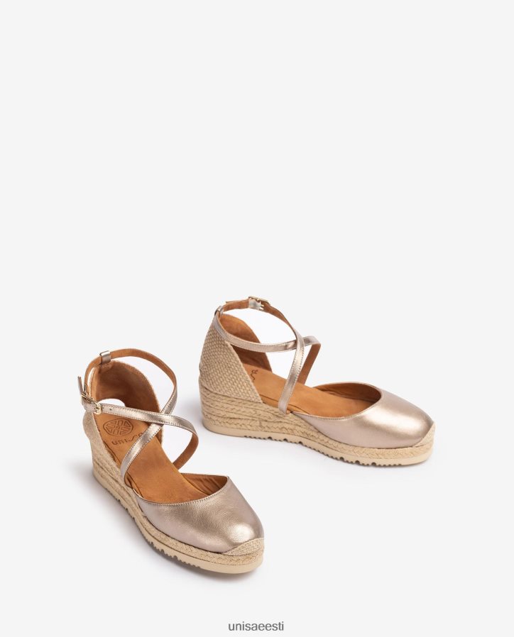 Unisa 88PPB4748 metallilise efektiga nahast espadrill naised mood