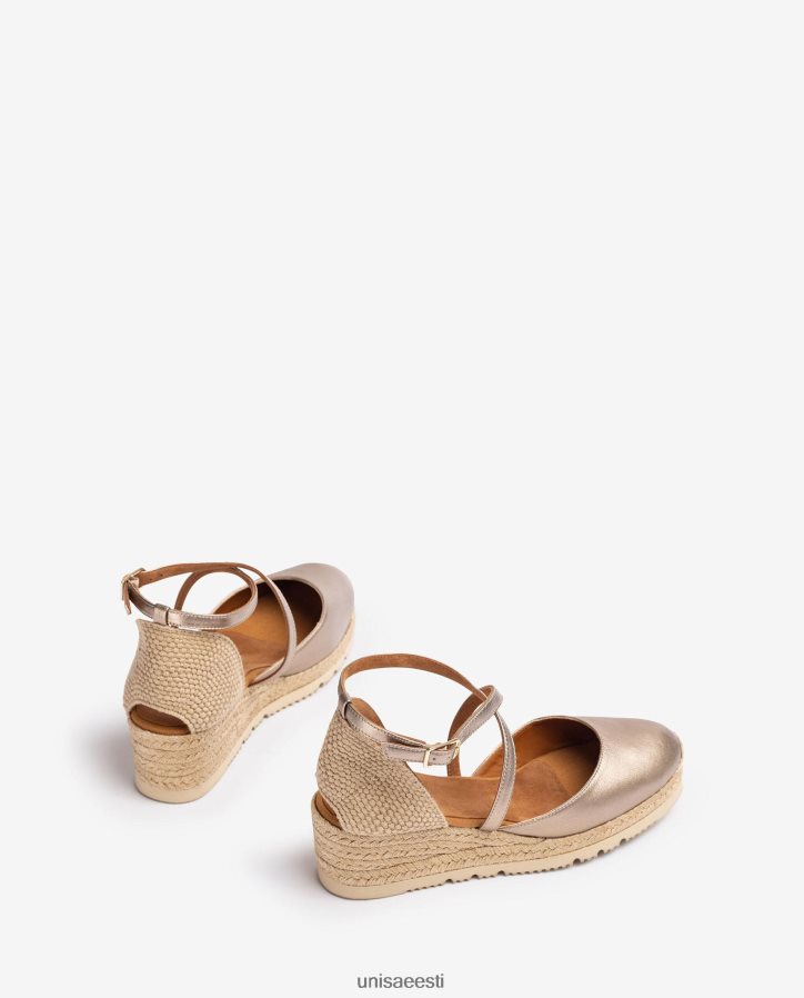 Unisa 88PPB4748 metallilise efektiga nahast espadrill naised mood