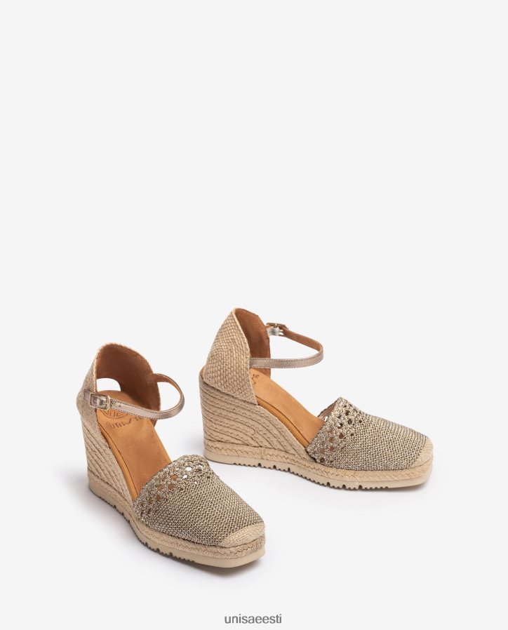 Unisa 88PPB4751 heegeldatud espadrill naised pronksist