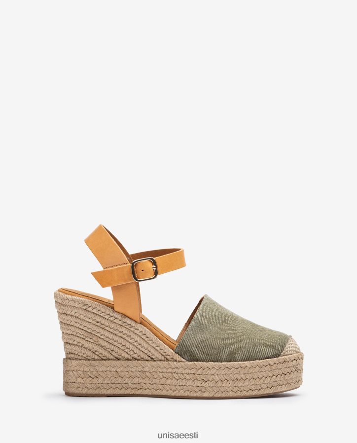 Unisa 88PPB4756 espadrill valmistatud ecolinos naised roheline