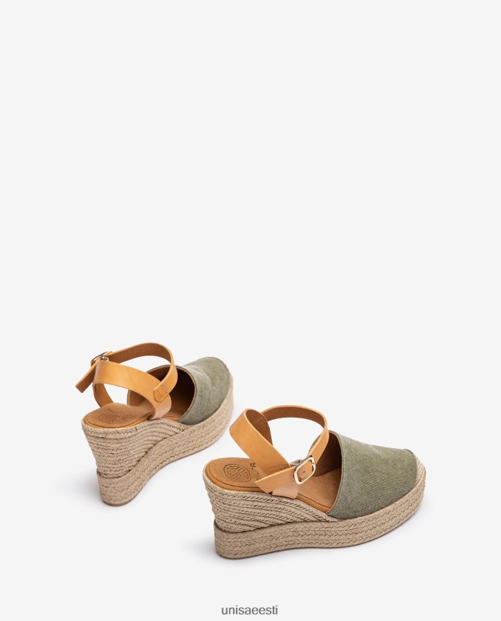 Unisa 88PPB4756 espadrill valmistatud ecolinos naised roheline