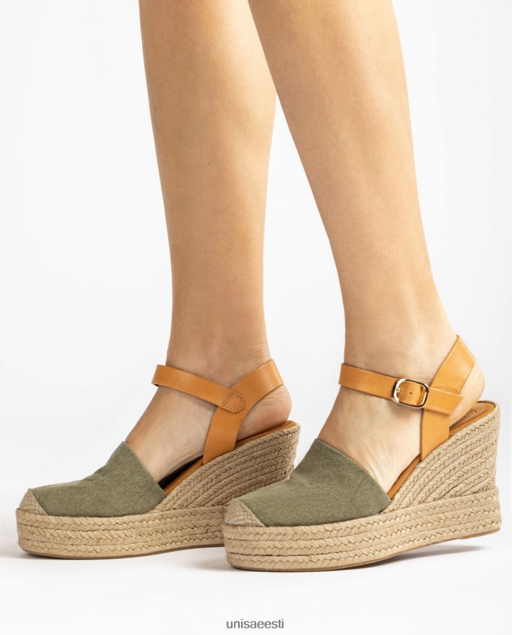 Unisa 88PPB4756 espadrill valmistatud ecolinos naised roheline