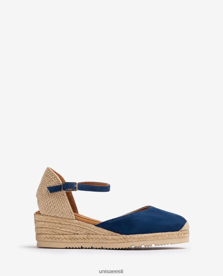 Unisa 88PPB4760 d'orsay pahkluu rihm seemisnahast espadrill naised sinine