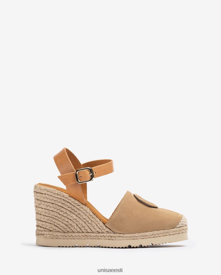Unisa 88PPB4767 espadrill koos sobiva monogrammiga naised beež