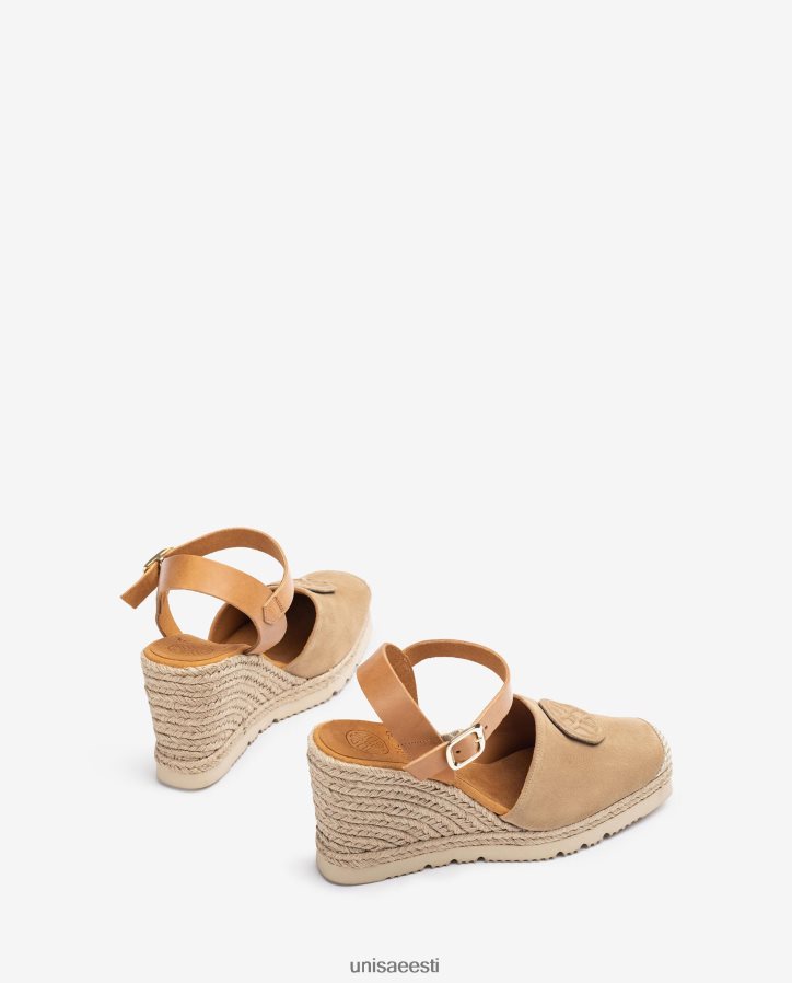 Unisa 88PPB4767 espadrill koos sobiva monogrammiga naised beež
