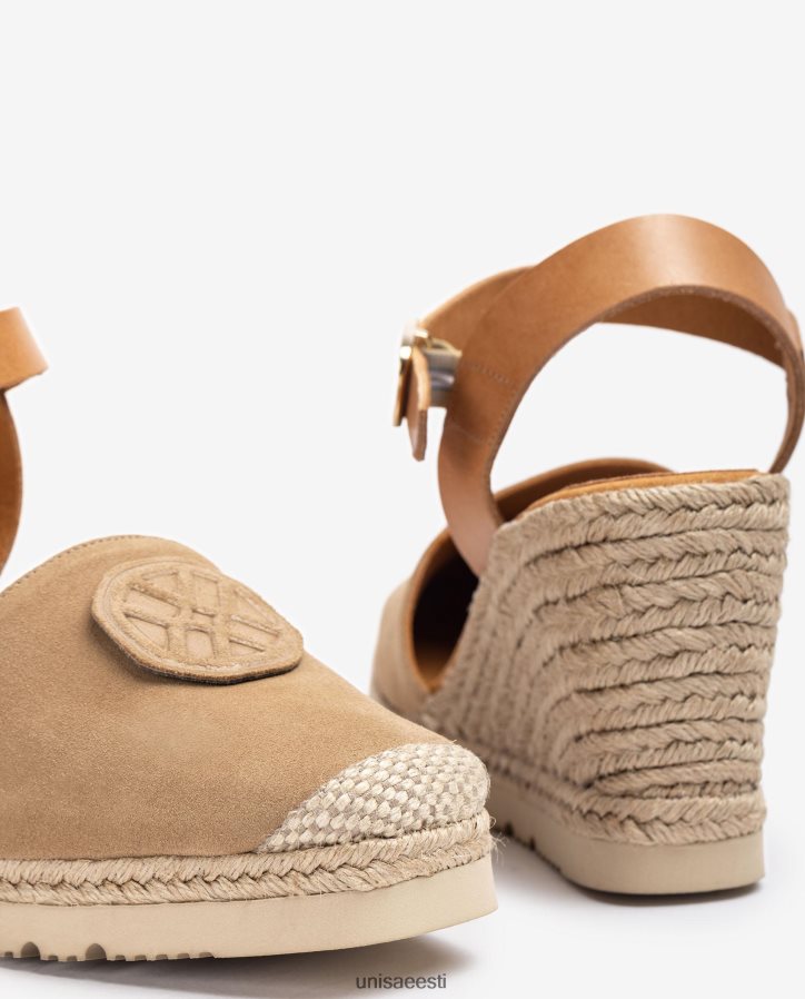 Unisa 88PPB4767 espadrill koos sobiva monogrammiga naised beež