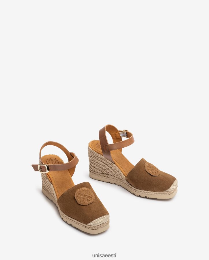 Unisa 88PPB4769 espadrill koos sobiva monogrammiga naised pruun