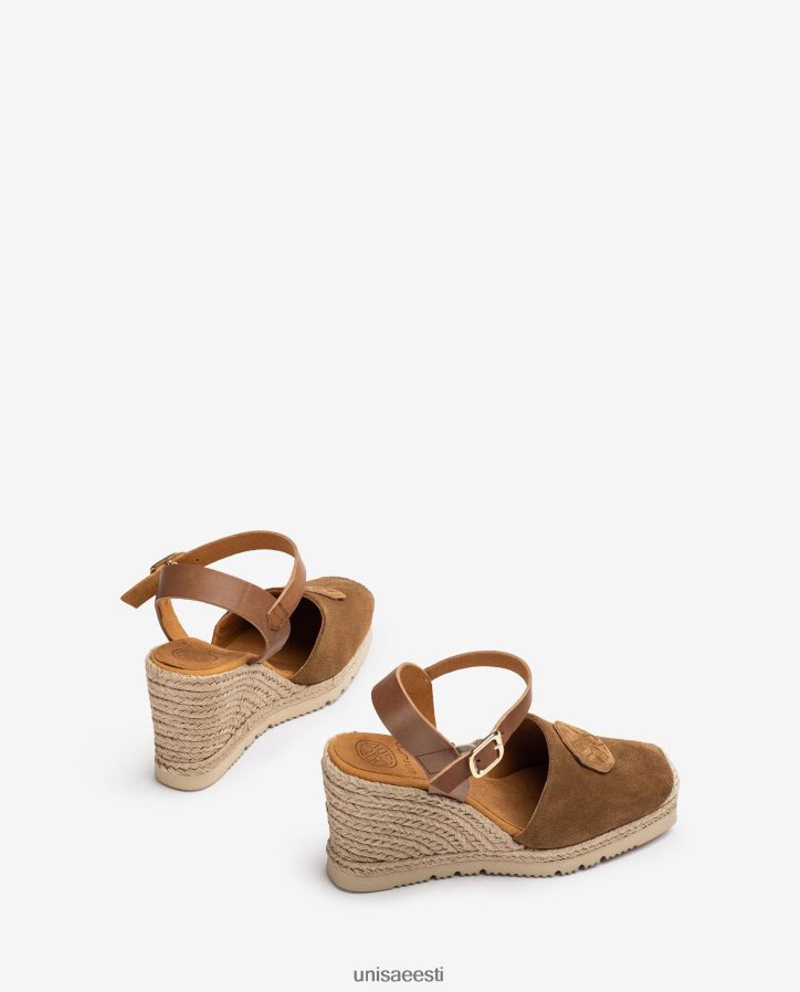 Unisa 88PPB4769 espadrill koos sobiva monogrammiga naised pruun