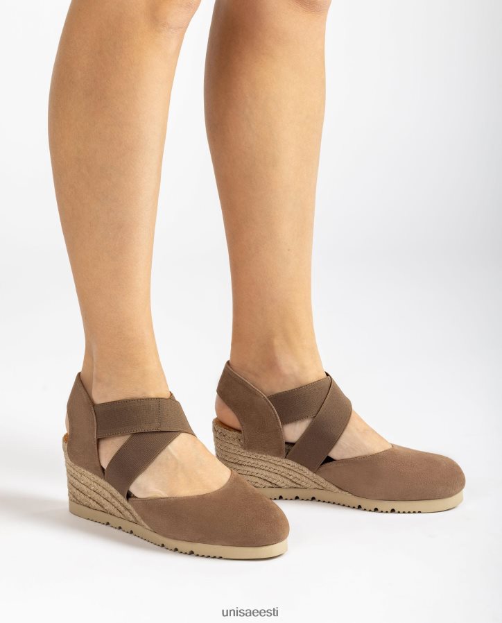 Unisa 88PPB4771 elastsete rihmadega sandaal naised pruun