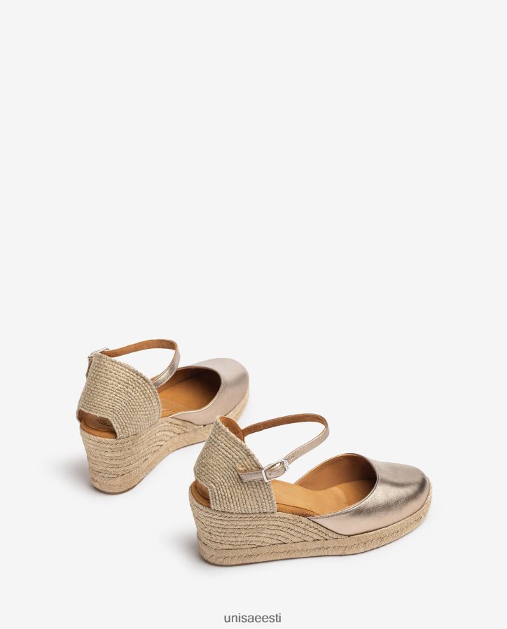 Unisa 88PPB4785 espadrill vamp-konts metallilise viimistlusega naised mood