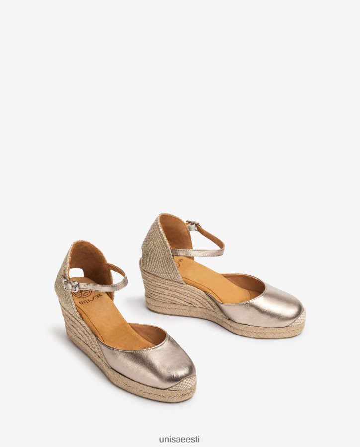 Unisa 88PPB4785 espadrill vamp-konts metallilise viimistlusega naised mood