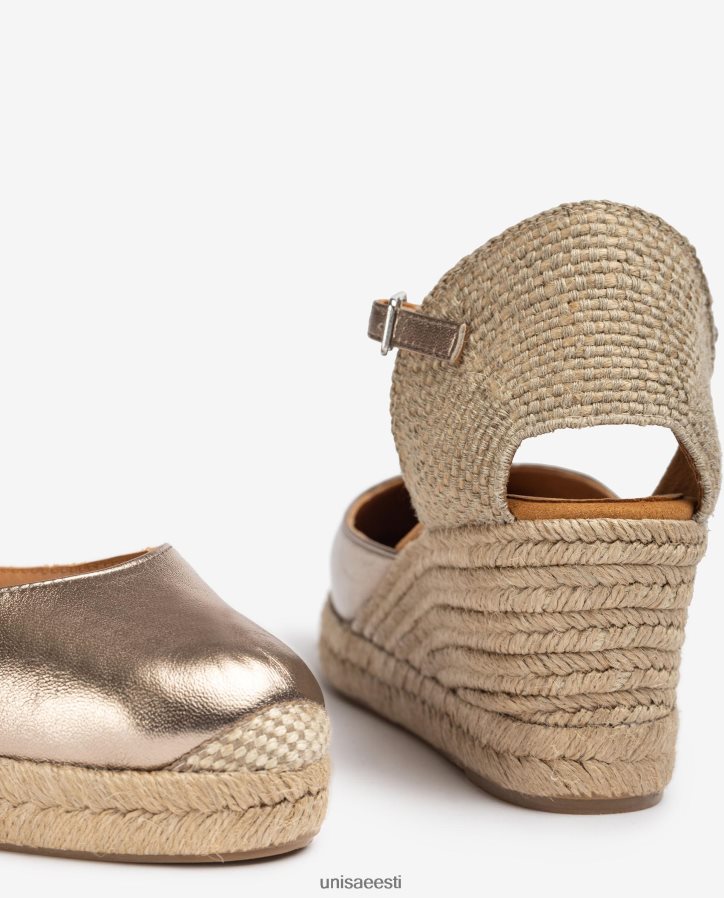 Unisa 88PPB4785 espadrill vamp-konts metallilise viimistlusega naised mood