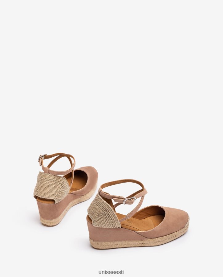 Unisa 88PPB4787 seemisnahast espadrill vamp-heel naised roosa