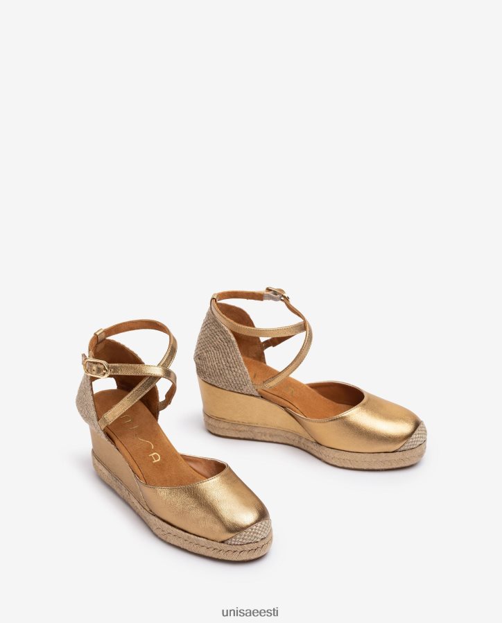 Unisa 88PPB4788 espadrill vamp-konts metallilise viimistlusega naised graatsiline