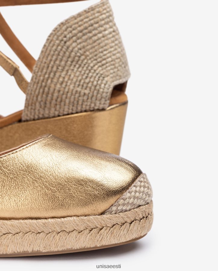 Unisa 88PPB4788 espadrill vamp-konts metallilise viimistlusega naised graatsiline