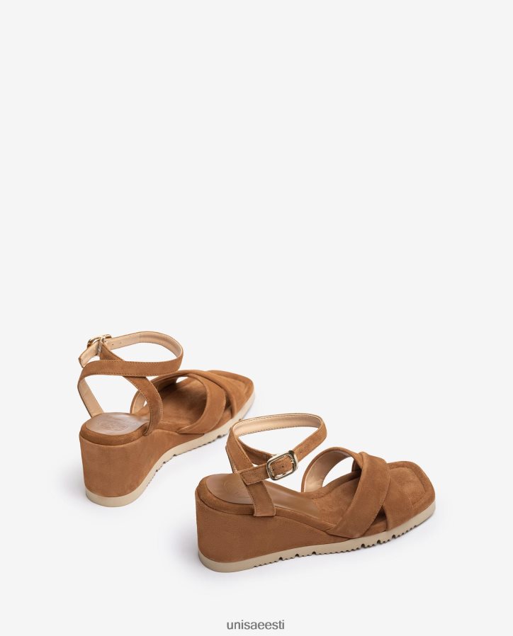 Unisa 88PPB4171 kiilkontsa ja polsterdatud tallaga sandaal naised pruun