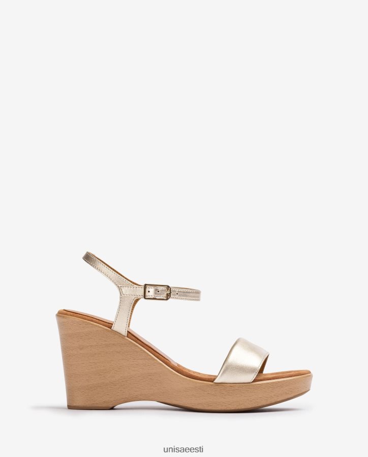 Unisa 88PPB4252 metallilise efektiga sandaal klotsiga naised graatsiline