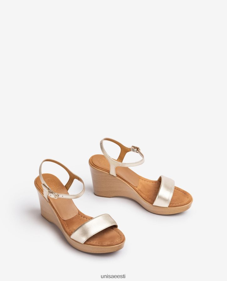 Unisa 88PPB4252 metallilise efektiga sandaal klotsiga naised graatsiline