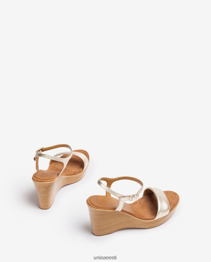Unisa 88PPB4252 metallilise efektiga sandaal klotsiga naised graatsiline