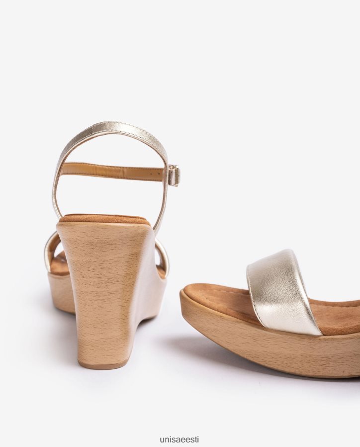 Unisa 88PPB4252 metallilise efektiga sandaal klotsiga naised graatsiline