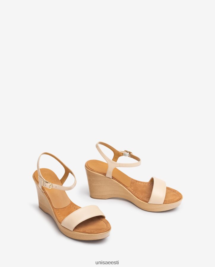 Unisa 88PPB4255 nahast sandaal koos plokiga naised beež