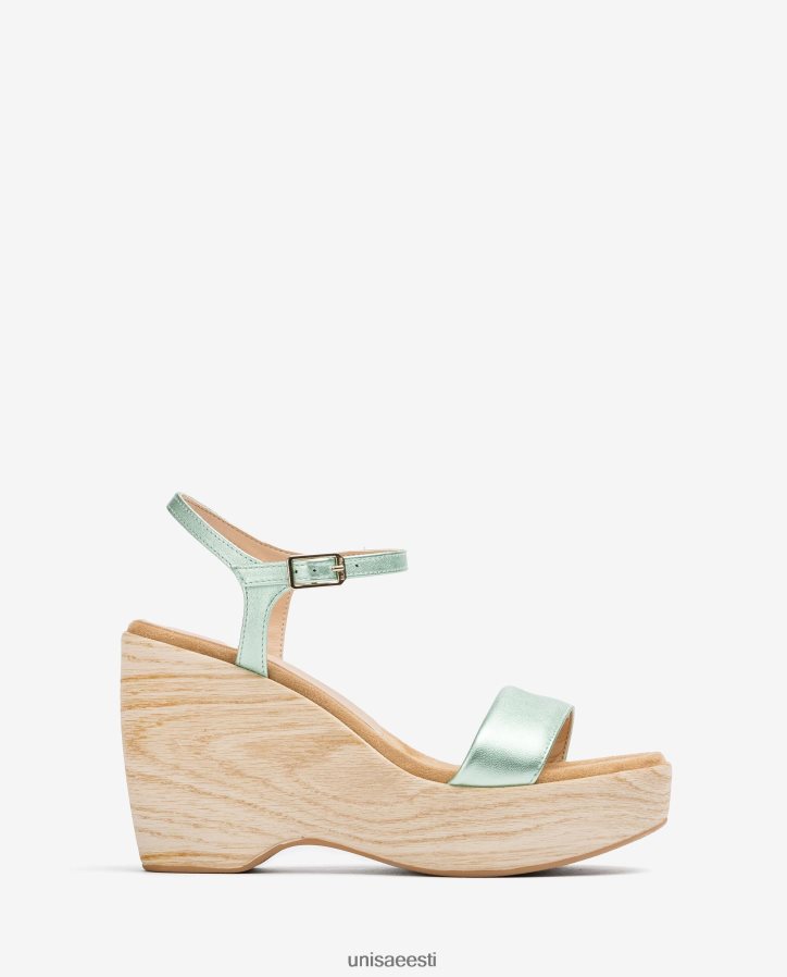 Unisa 88PPB4280 metallilise efektiga sandaal klotsiga naised sinine