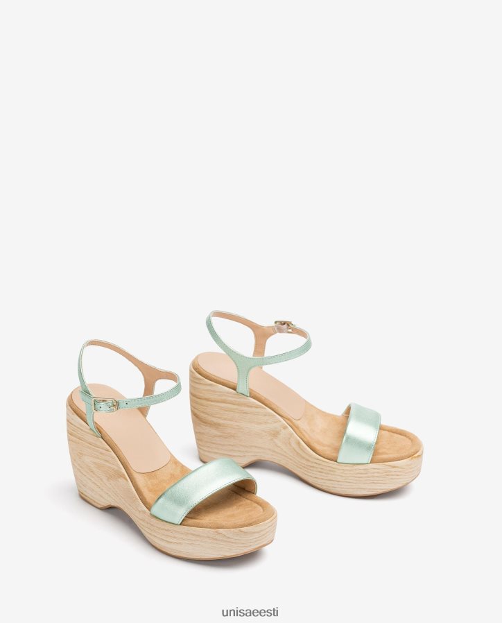 Unisa 88PPB4280 metallilise efektiga sandaal klotsiga naised sinine