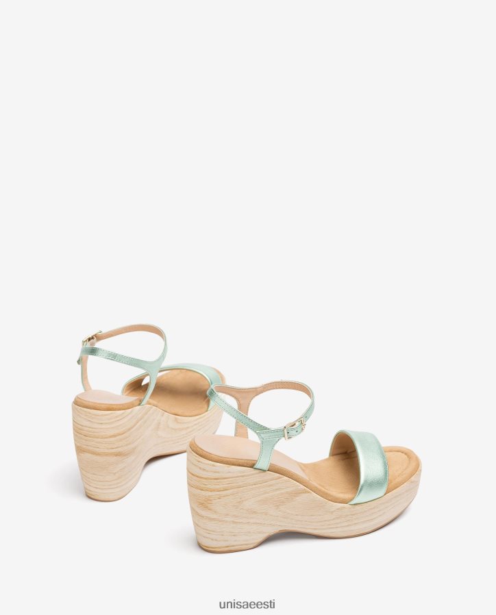 Unisa 88PPB4280 metallilise efektiga sandaal klotsiga naised sinine