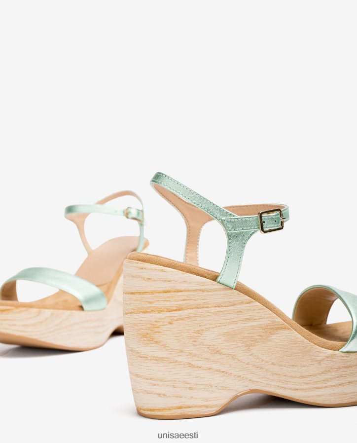 Unisa 88PPB4280 metallilise efektiga sandaal klotsiga naised sinine