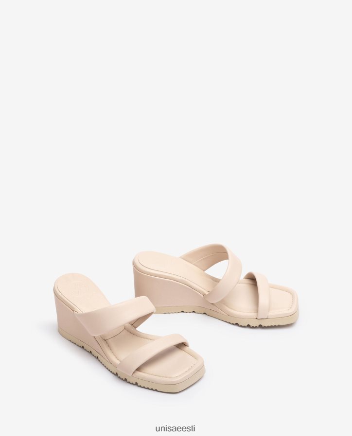 Unisa 88PPB4291 kiilkontsa ja polsterdatud tallaga sandaal naised beež