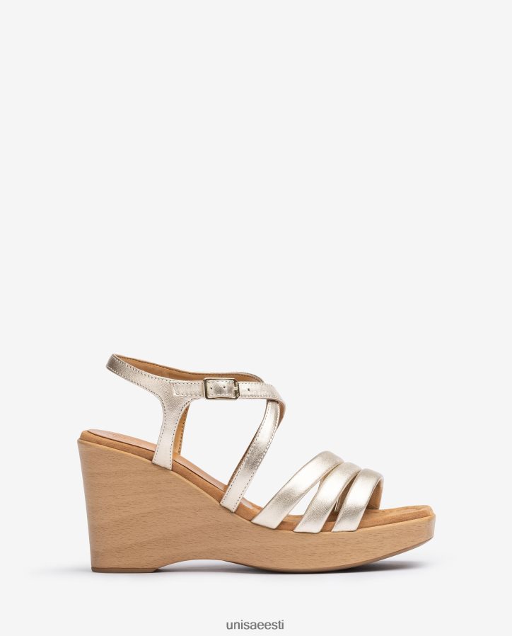 Unisa 88PPB4294 tepitud rihmadega kiilkontsaga sandaal naised graatsiline