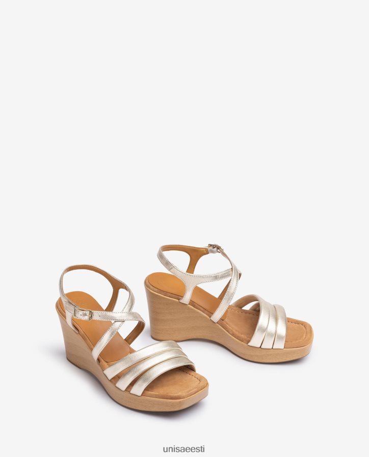 Unisa 88PPB4294 tepitud rihmadega kiilkontsaga sandaal naised graatsiline