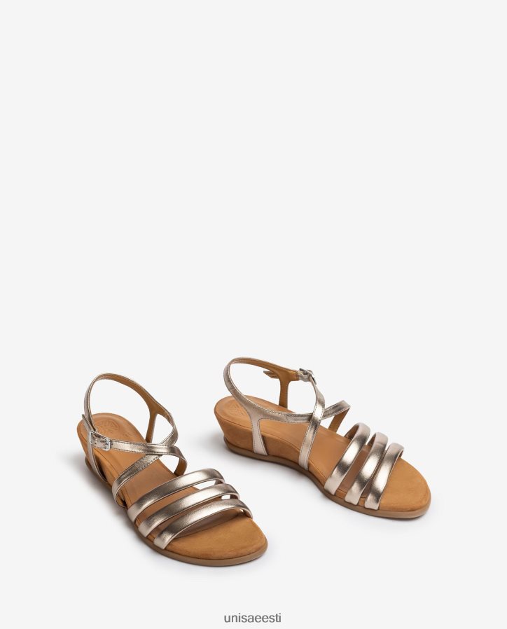 Unisa 88PPB4309 polsterdatud rihmaga sandaal naised pronksist