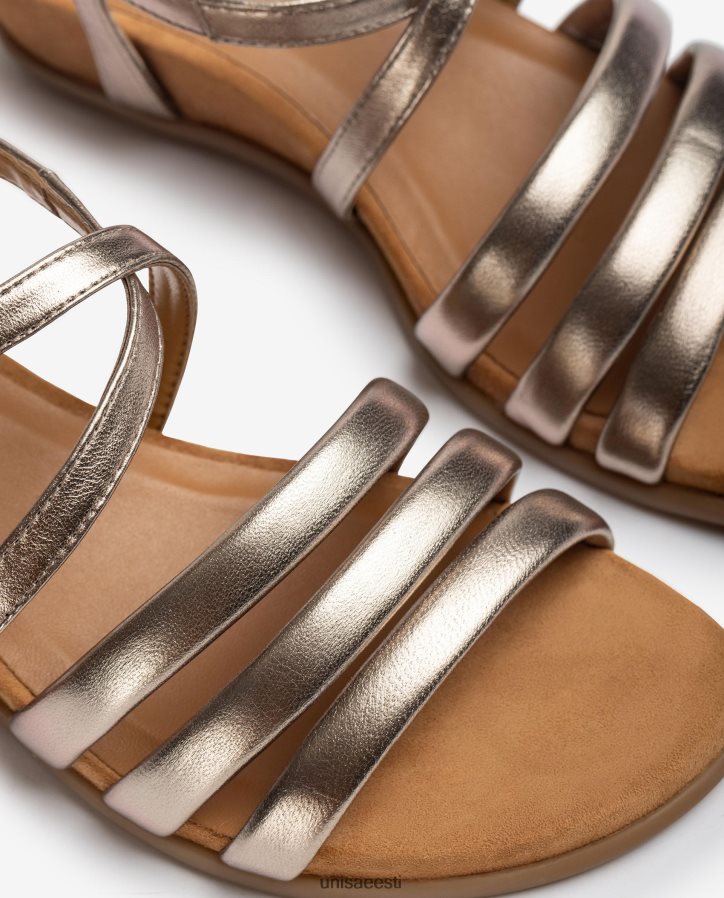 Unisa 88PPB4309 polsterdatud rihmaga sandaal naised pronksist