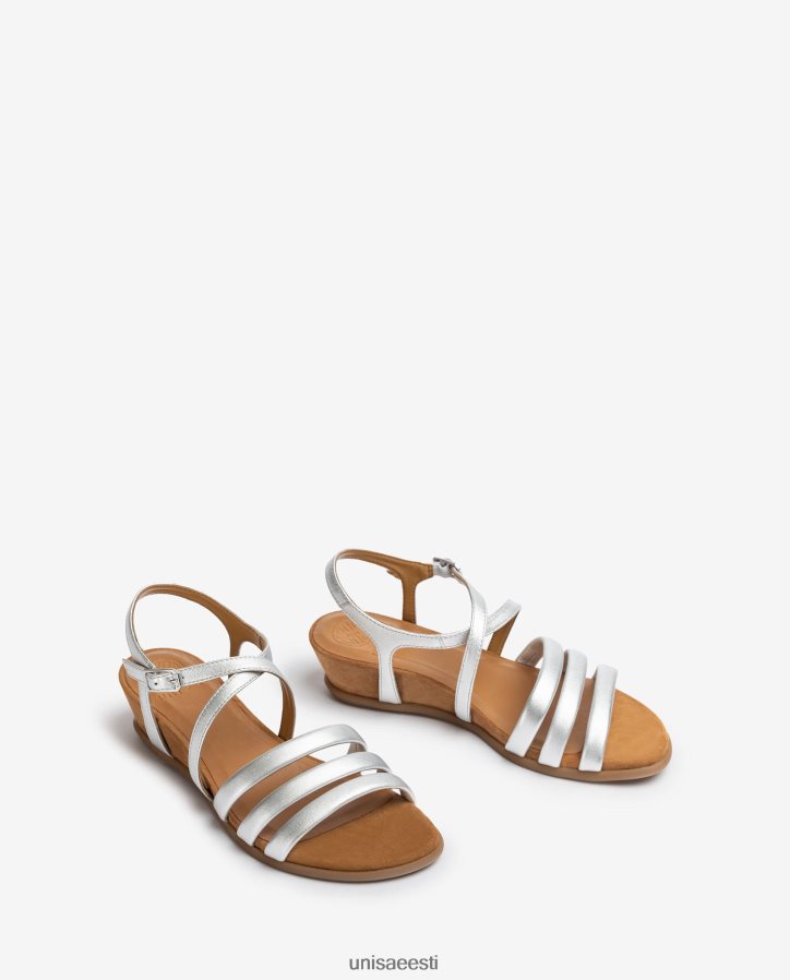 Unisa 88PPB4311 polsterdatud rihmaga sandaal naised hõbedane