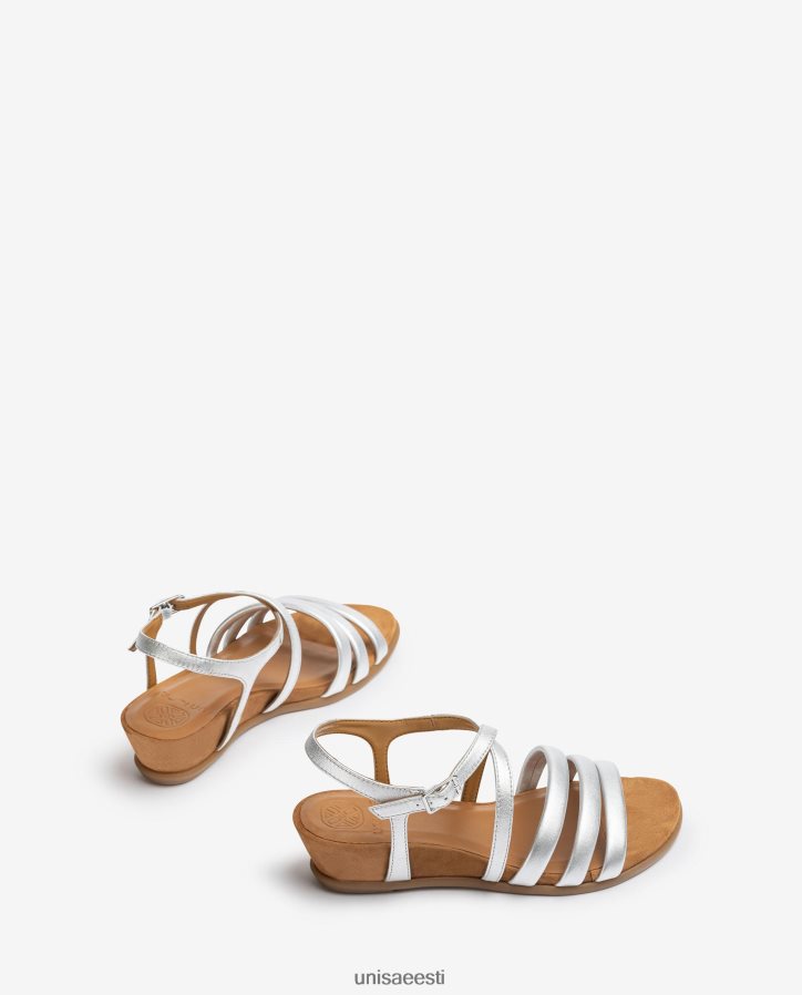 Unisa 88PPB4311 polsterdatud rihmaga sandaal naised hõbedane