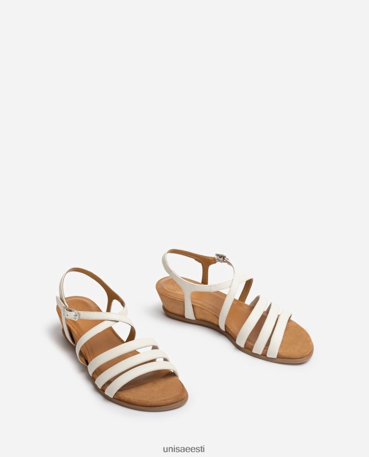 Unisa 88PPB4354 polsterdatud rihmaga sandaal naised valge