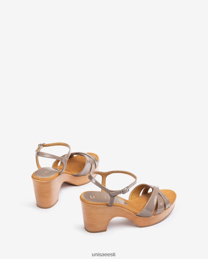 Unisa 88PPB4373 lakkplokist sandaalid naised pruun