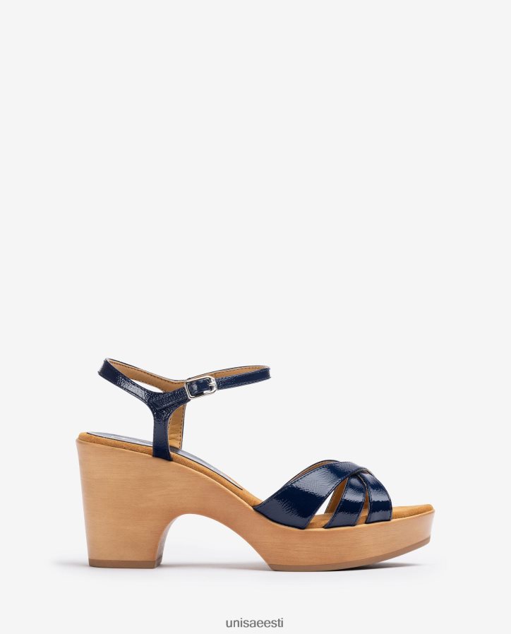 Unisa 88PPB4374 lakkplokist sandaalid naised sinine