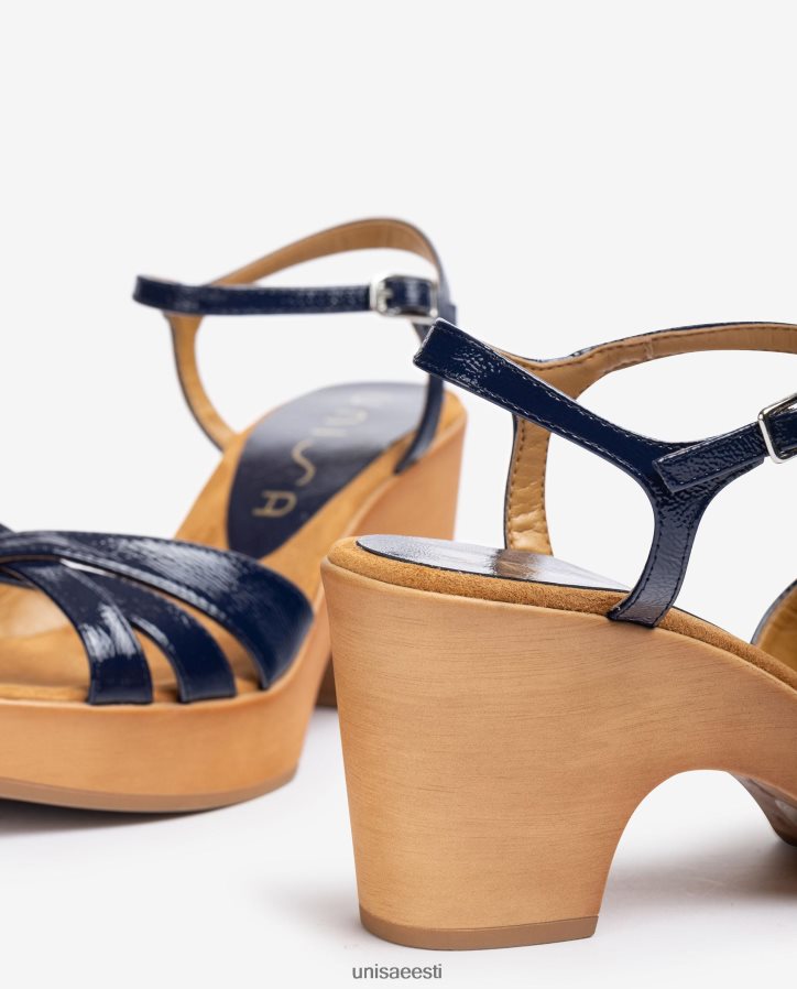 Unisa 88PPB4374 lakkplokist sandaalid naised sinine