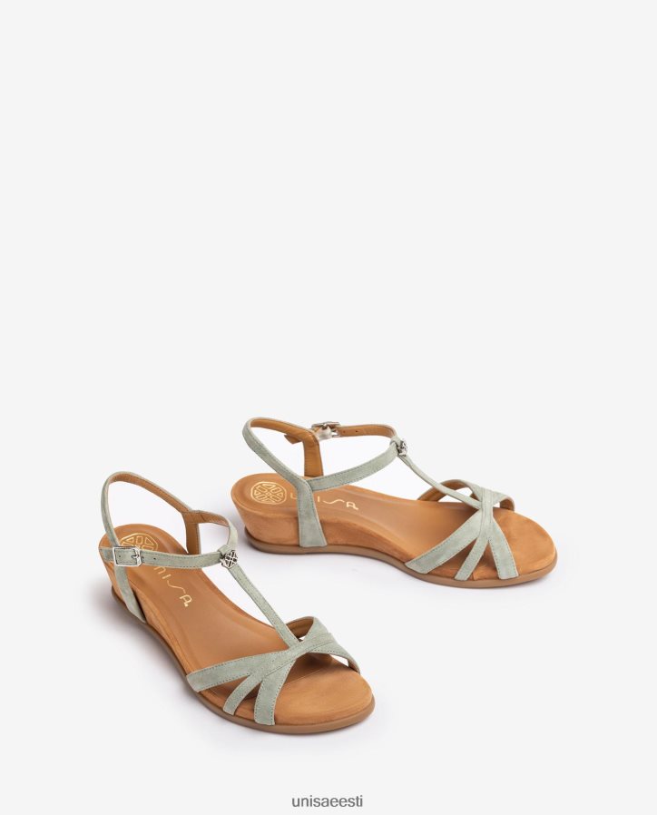 Unisa 88PPB491 rihmaga sandaal kiiluga naised roheline